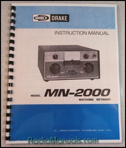 Drake MN-2000 Instruction Manual Drake MN-2000 Instruction Manual